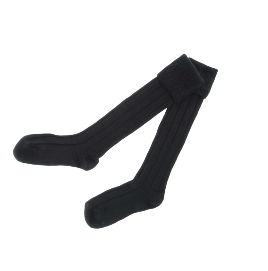 Black Kilt Hose (socks)