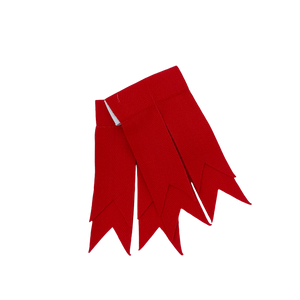 Scarlet Red Garter Flashes