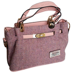 Load image into Gallery viewer, Pink Midi Tote Bag with Harris Tweed
