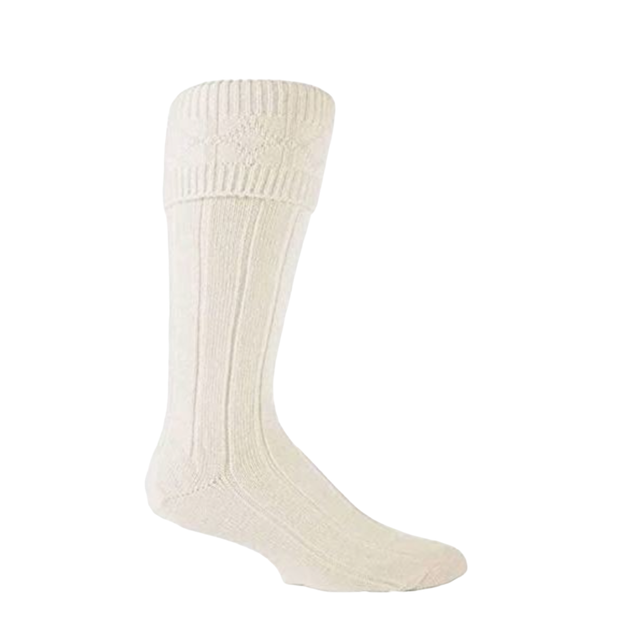 Cream Kilt Socks (Hose)