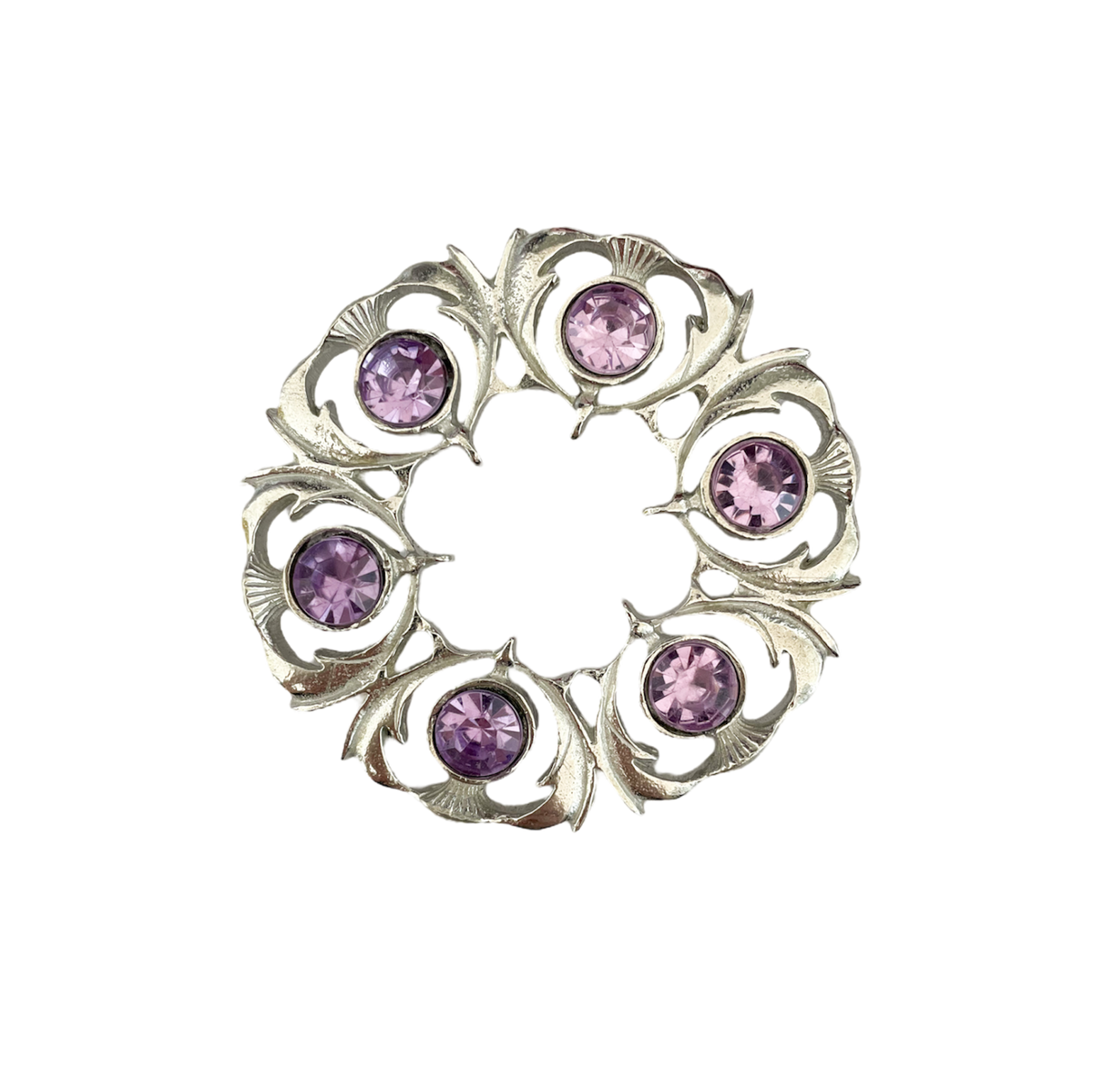 Light Amethyst Dancers Thistle Wreath Brooch – Lewis Turrell's House of ...