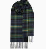 Load image into Gallery viewer, Brushed Lambswool Tartan Scarf with Rug Fringe
