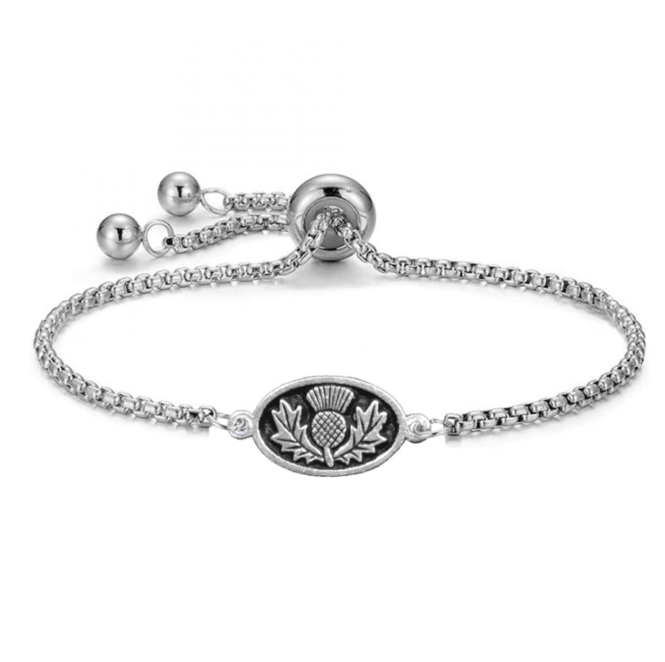 Thistle Adjustable Bracelet – Lewis Turrell's House of Scotland Ltd