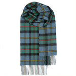 Load image into Gallery viewer, Brushed Lambswool Tartan Scarf with Rug Fringe
