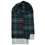 Load image into Gallery viewer, Brushed Lambswool Tartan Scarf with Rug Fringe
