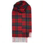 Load image into Gallery viewer, Brushed Lambswool Tartan Scarf with Rug Fringe
