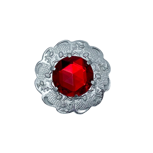 Red Thistle Brooch
