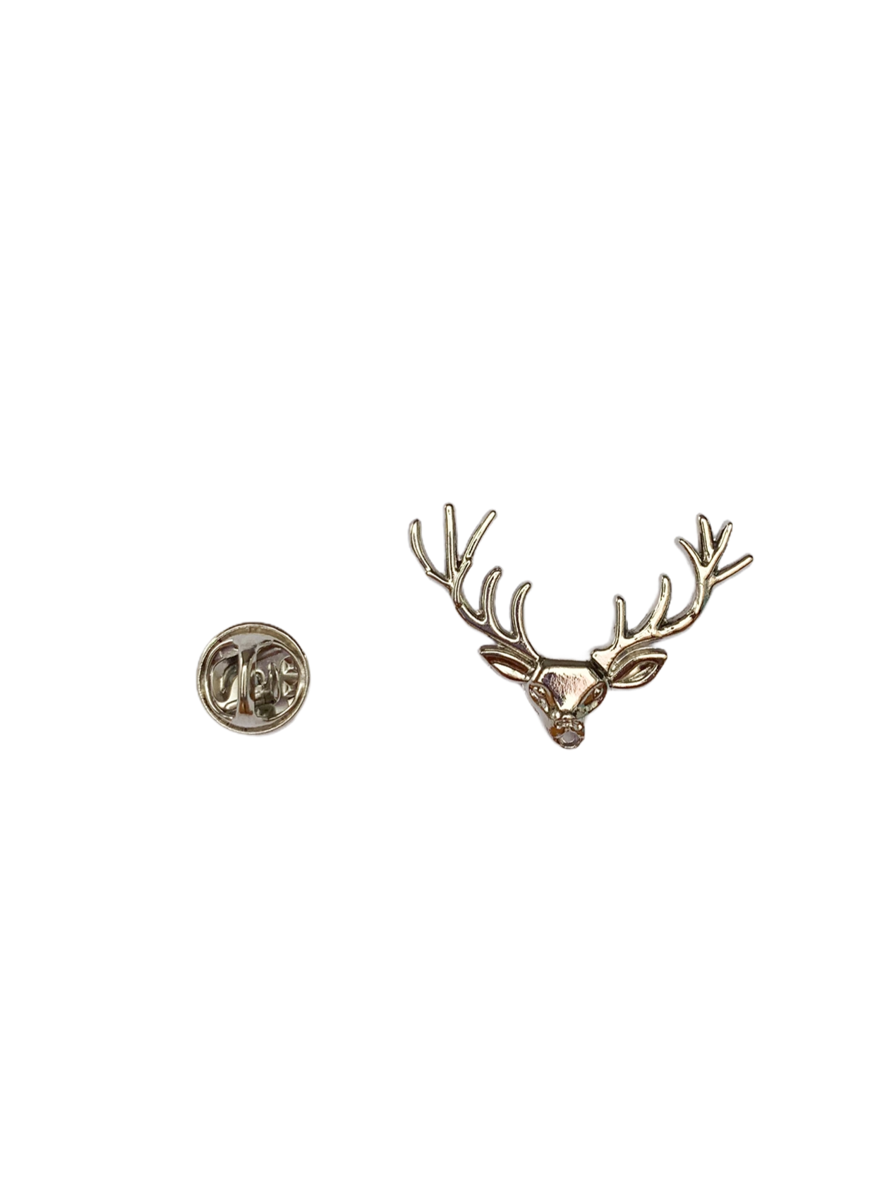 Silver Stag Pin