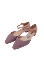 Load image into Gallery viewer, Iona Pink Sandals with Harris Tweed
