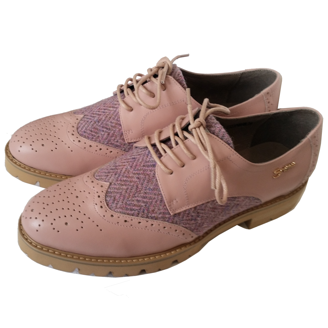 Pink 2025 brogues womens